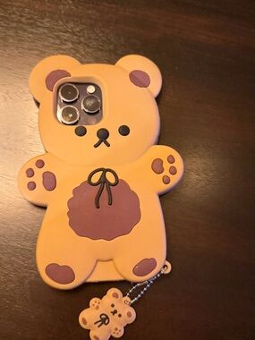 Cute Teddy Bear Silicone iPhone 14 Pro Max Case. Needs a new home 🧸